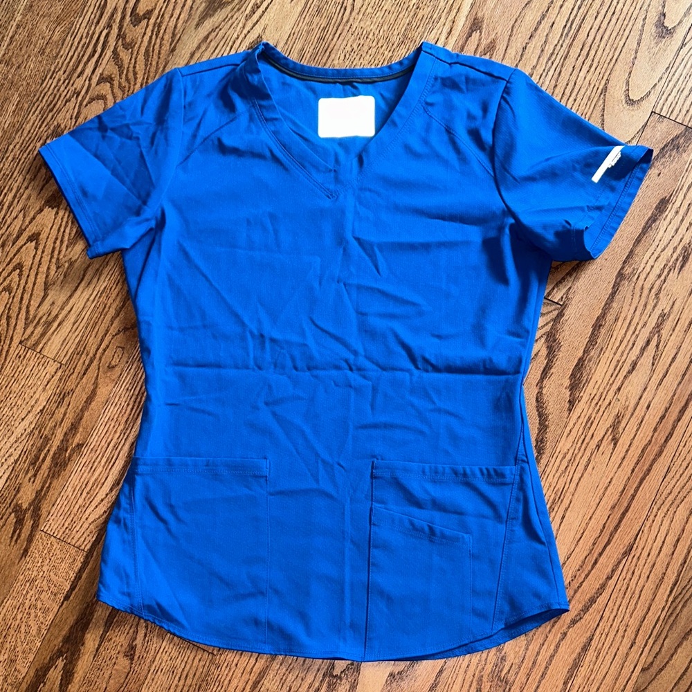 Women's Royal Blue Skechers Scrub Top
